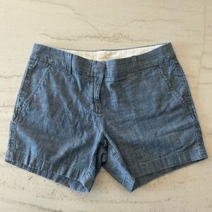 J. Crew Chambray Blue Women's Shorts Size 2